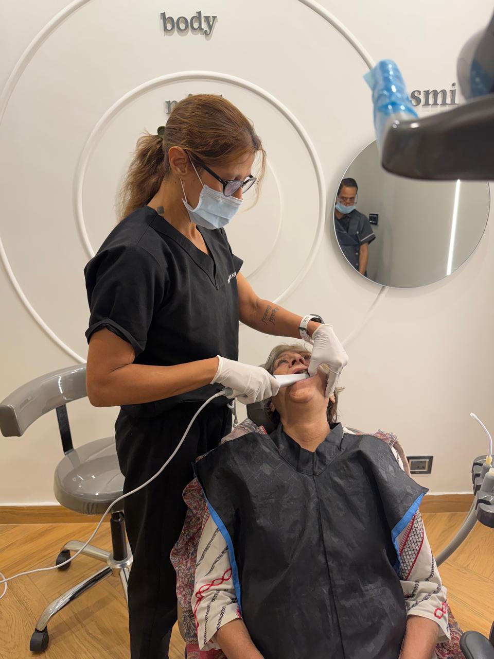 Digital intraoral scan for smile design at Poly Dental Clinic Mohali